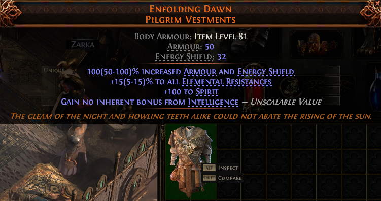 ENFOLDING DAWN PILGRIM VESTMENTS