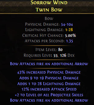 Sorrow Wind Twin Bow