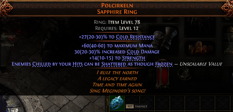 POLCIRKELN SAPPHIRE RING