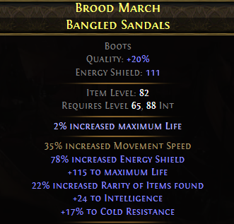 BROOD MARCH BANGLED SANDALS