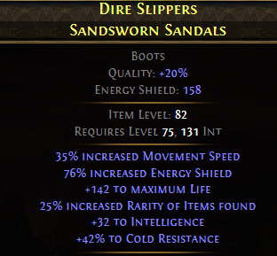 DIRE SLIPPERS SANDSWORN SANDALS