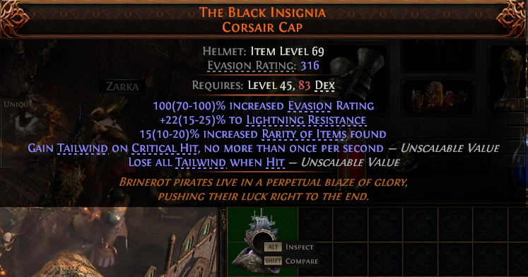 THE BLACK INSIGNIA CORSAIR CAP-4