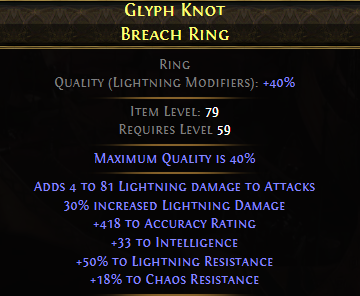 GLYPH KNOT BREACH RING