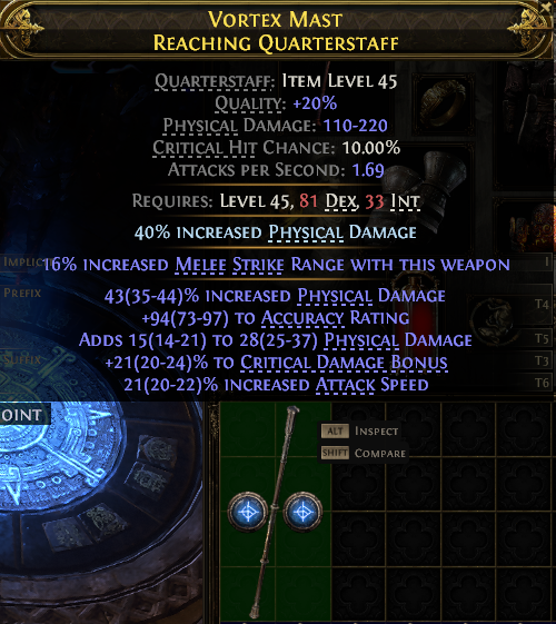 VORTEX MAST REACHING QUARTERSTAFF