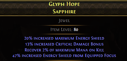 GLYPH HOPE SAPPHIRE