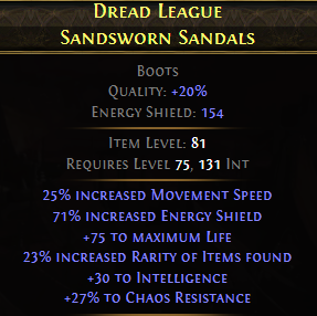 DREAD LEAGUE SANDSWORN SANDALS
